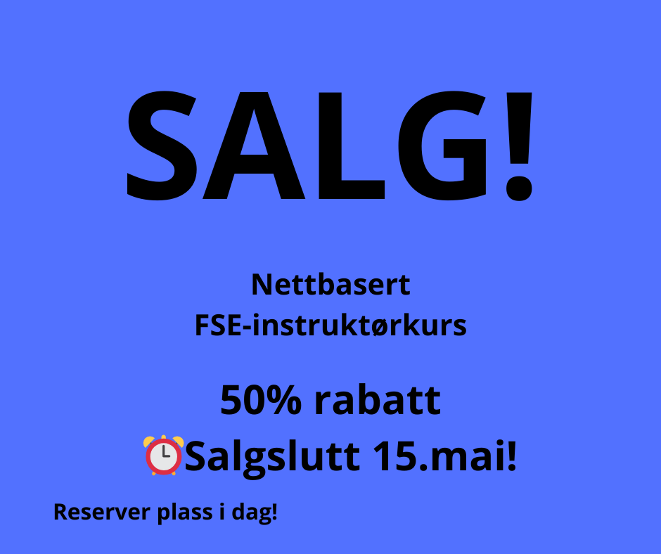 FSE Førstehjelp – Nettbasert Instruktørkurs (lanseres 15. mai)