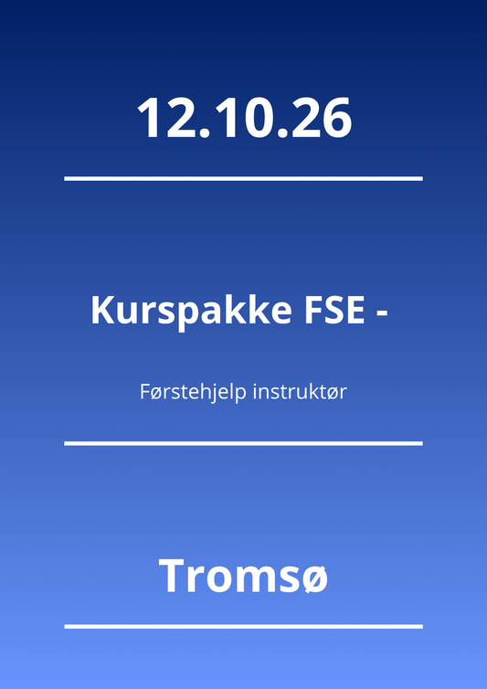 Kurspakke FSE - Førstehjelp instruktør (Tromsø 12.10.26) - Apnoi