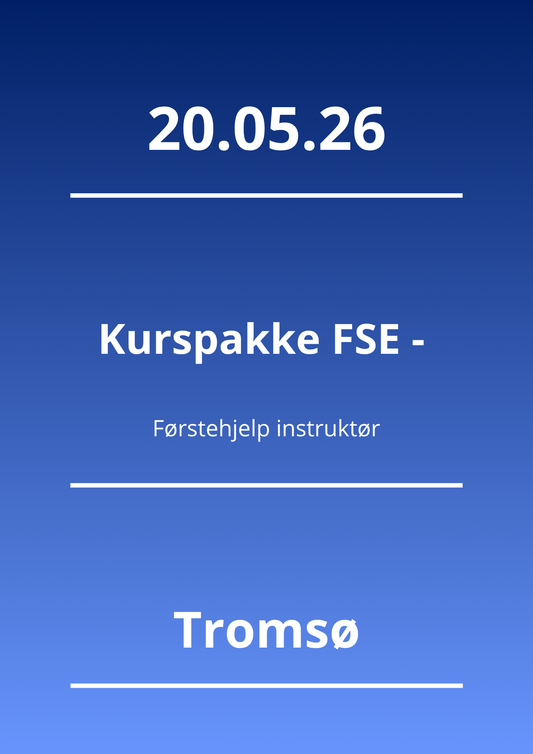 Kurspakke FSE - Førstehjelp instruktør (Tromsø 20.05.26) - Apnoi